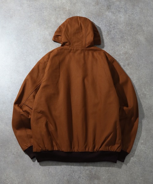 HOUSTON(ヒューストン)の「【HOUSTON/ヒューストン】DUCK ZIP WORK HOODIE /ダックジップワークフーディ(ブルゾン・メンズ・オリーブ/ブラウン/ブラック・42/40/38)」の18枚目の写真