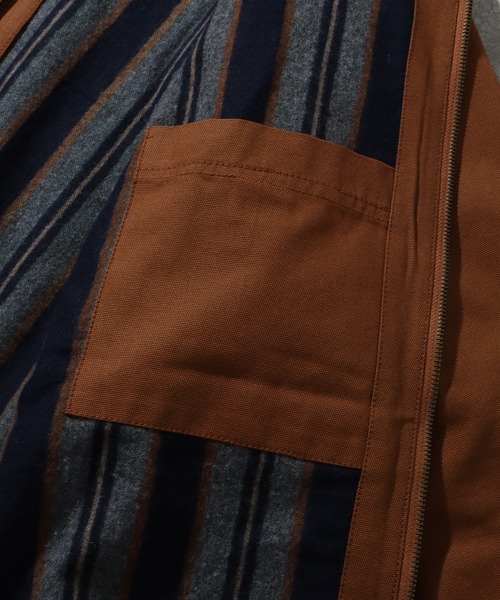 HOUSTON(ヒューストン)の「【HOUSTON/ヒューストン】DUCK ZIP WORK HOODIE /ダックジップワークフーディ(ブルゾン・メンズ・オリーブ/ブラウン/ブラック・42/40/38)」の21枚目の写真
