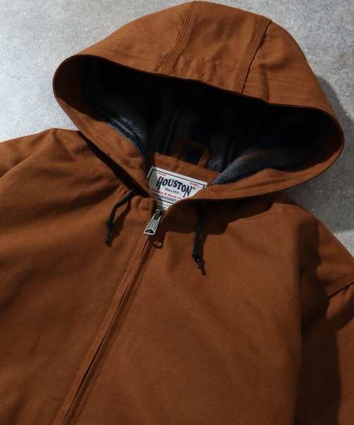 HOUSTON(ヒューストン)の「【HOUSTON/ヒューストン】DUCK ZIP WORK HOODIE /ダックジップワークフーディ(ブルゾン・メンズ・オリーブ/ブラウン/ブラック・42/40/38)」の14枚目の写真