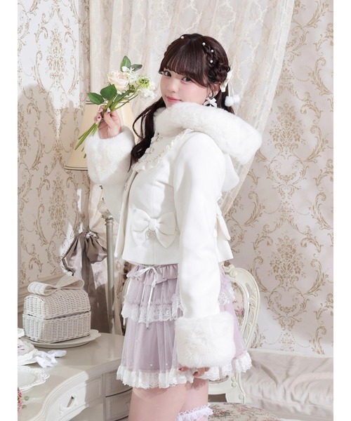 ヨークフリルドーリーショートコート（その他アウター）｜NOEMIE