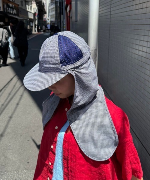 INFIELDER DESIGN（インフィールダーデザイン）の「【別注】INFIELDER DESIGN / SHADE CAP（キャップ・レディース・ネイビー/オリーブ・ONE SIZE）」の4枚目の写真
