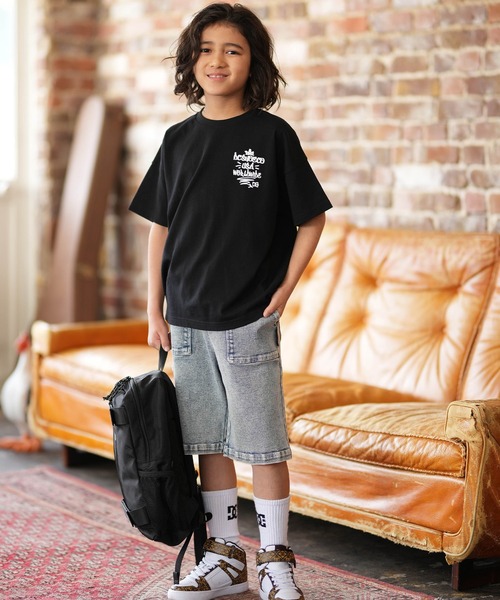 DC（ディーシー）の「DC/ディーシー ハーフパンツ 26 KD WIDE PAINTER SHORT YWS261505（その他パンツ・キッズ・ライトインディゴブルー/ブラック・160cm/150cm/140cm/130cm/120cm）」の11枚目の写真
