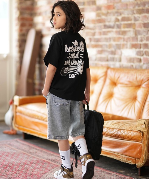 DC（ディーシー）の「DC/ディーシー ハーフパンツ 26 KD WIDE PAINTER SHORT YWS261505（その他パンツ・キッズ・ライトインディゴブルー/ブラック・160cm/150cm/140cm/130cm/120cm）」の12枚目の写真