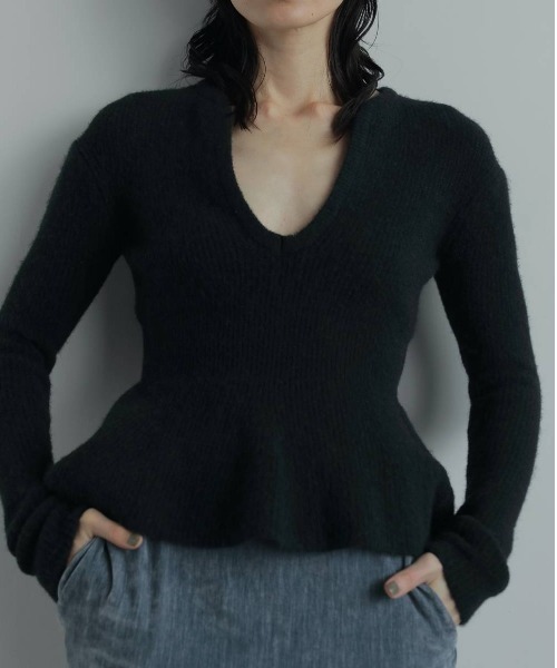 トップス anuke Soft Peplum Knit Soft Peplum Knit（ニット/セーター）｜anuke（アンヌーク）の