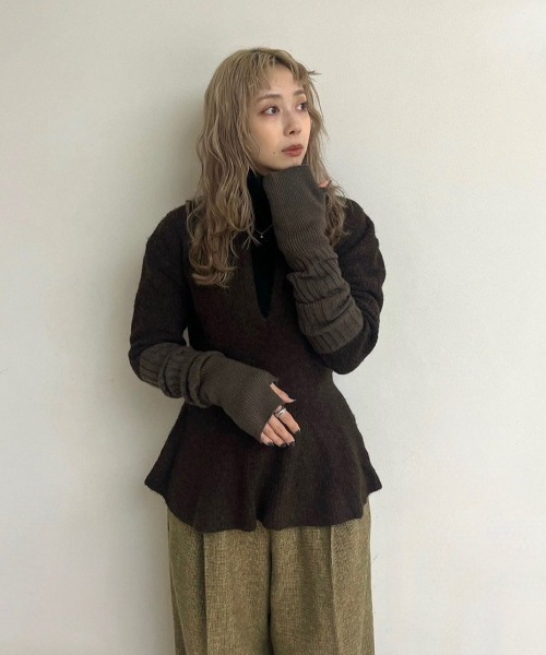 Soft Peplum Knit(ニット/セーター)|anuke(アンヌーク)の Soft Peplum Knit(ニット/セーター)|anuke(アンヌーク)の