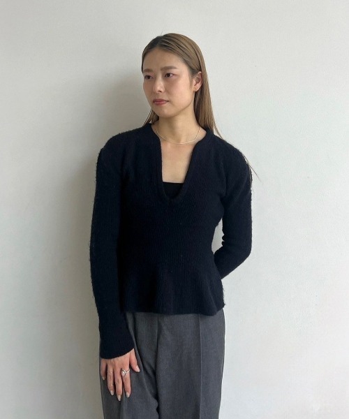 【eeeriさま専用】Soft Peplum knit/anuke Soft Peplum Knit（ニット/セーター）｜anuke（アンヌーク）の