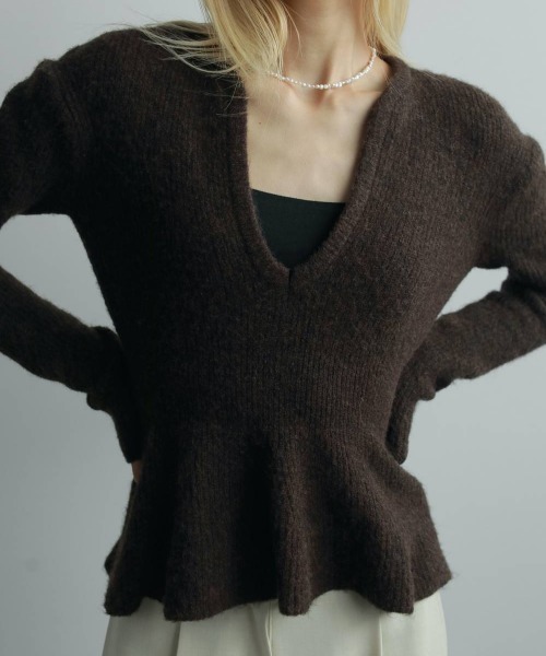 Soft Peplum Knit(ニット/セーター)|anuke(アンヌーク)の Soft Peplum Knit(ニット/セーター)|anuke(アンヌーク)の