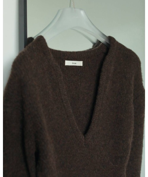 anuke(アンヌーク)の「Soft Peplum Knit(ニット/セーター・レディース・ネイビー/ブラウン・FREE)」の18枚目の写真