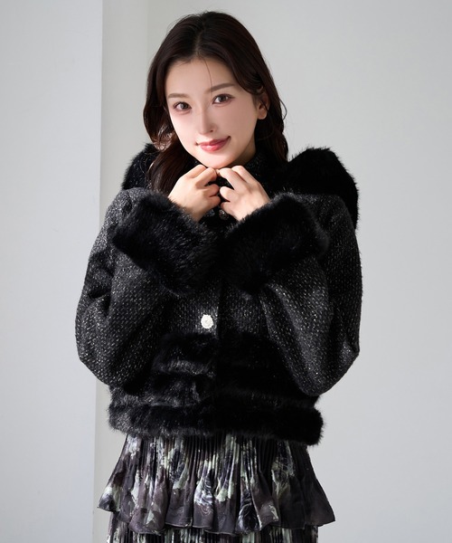 Seemi.】裾フェイクファージャケット（その他アウター）｜Seemi