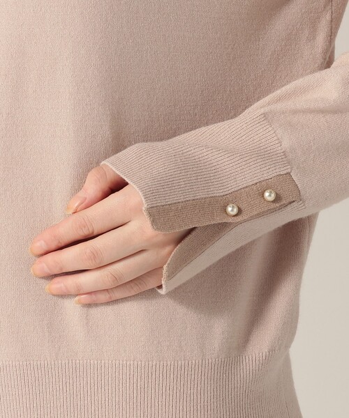 Afternoon Tea(アフタヌーンティー)の「タートルネックプルオーバー(ニット/セーター・レディース・ベージュ/グレー/ネイビー・ONE SIZE)」の7枚目の写真