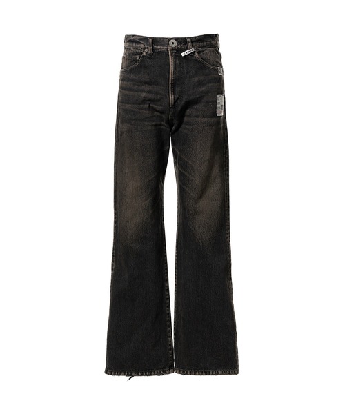 Maison MIHARA YASUHIRO(メゾンミハラヤスヒロ)の「Flared Denim Pants(デニムパンツ・メンズ・ブラック/インディゴブルー・44/46)」の2枚目の写真