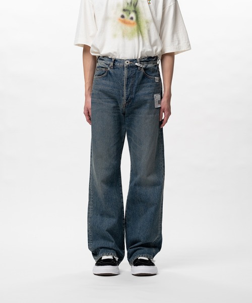 Maison MIHARA YASUHIRO(メゾンミハラヤスヒロ)の「Flared Denim Pants(デニムパンツ・メンズ・ブラック/インディゴブルー・44/46)」の9枚目の写真