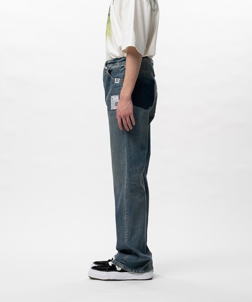 Maison MIHARA YASUHIRO(メゾンミハラヤスヒロ)の「Flared Denim Pants(デニムパンツ・メンズ・ブラック/インディゴブルー・44/46)」の5枚目の写真
