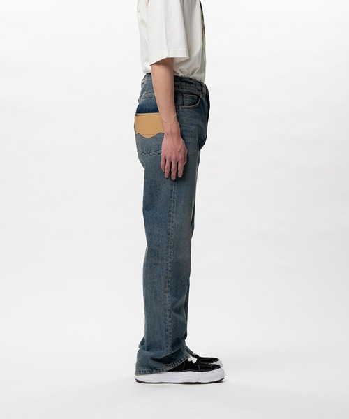 Maison MIHARA YASUHIRO(メゾンミハラヤスヒロ)の「Flared Denim Pants(デニムパンツ・メンズ・ブラック/インディゴブルー・44/46)」の7枚目の写真