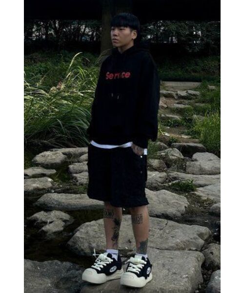 eastserviceshop(イーストサービスショップ)の「Symbol Hoodie - Black(パーカー・レディース・その他・SMALL/MEDIUM)」の5枚目の写真