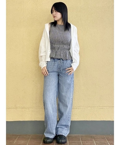 GAP(ギャップ)の「ローライズ ウルトラソフトイージーウエスト '90s ルーズフィット デニム(デニムパンツ・レディース・ライトインディゴブルー・S/M/L/XXS/XS)」の6枚目の写真