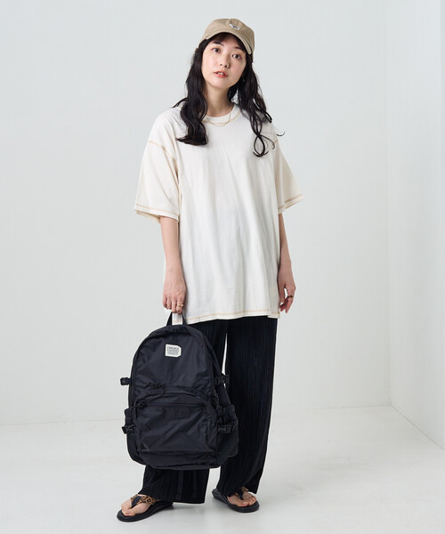 FREAK'S STORE（フリークスストア）の「＜新色追加＞FREDRIK PACKERS/フレドリックパッカーズ 210D DAY PACK TIPI/マザーズリュックサック/バックパック/デイパック（バックパック/リュック・レディース・ブラック/チャコールグレー・ONE SIZE）」の17枚目の写真