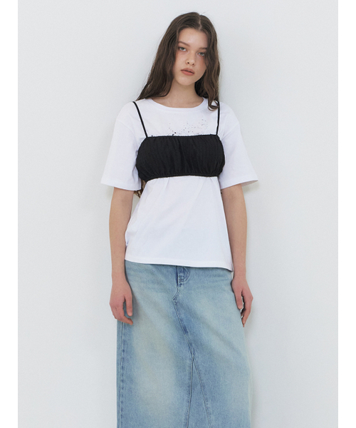 ETMON（エトモン）の「Washed Long Denim Skirt Blue（スカート・レディース・その他・S/M）」の5枚目の写真