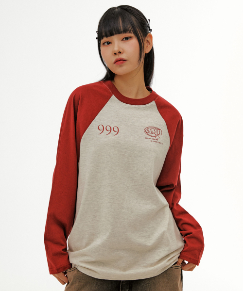 ambler（エムブラー）の「999 レグランオーバーサイズロングスリーブ AJS102(バーガンディ)（Tシャツ/カットソー・レディース・その他・L/M/S）」の2枚目の写真