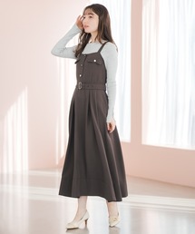 MISCH MASCH（ミッシュマッシュ）の「2026春夏新作 フラップ付きジャンスカ（ジャンパースカート）」