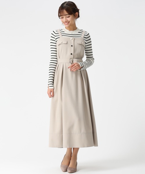 2026春夏新作 フラップ付きジャンスカ（ジャンパースカート）｜MISCH