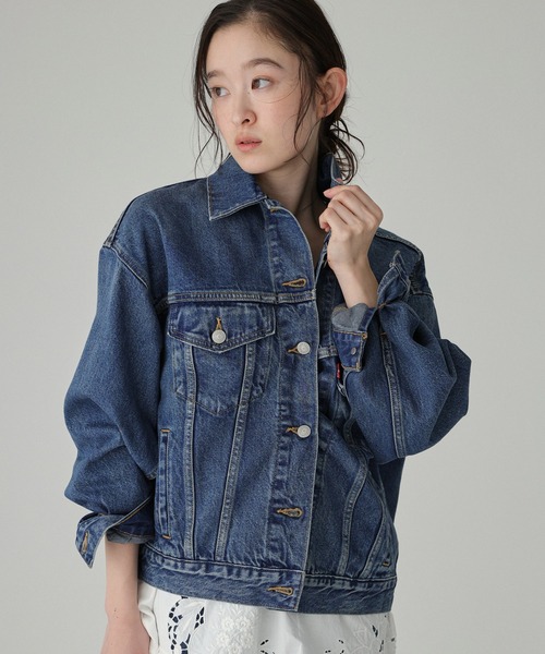 Levi's（リーバイス）の「【Levi's】＜BABYLONE限定モデル＞TRUCKER JACKET（デニムジャケット・レディース・ネイビー・38inch/36inch）」の2枚目の写真