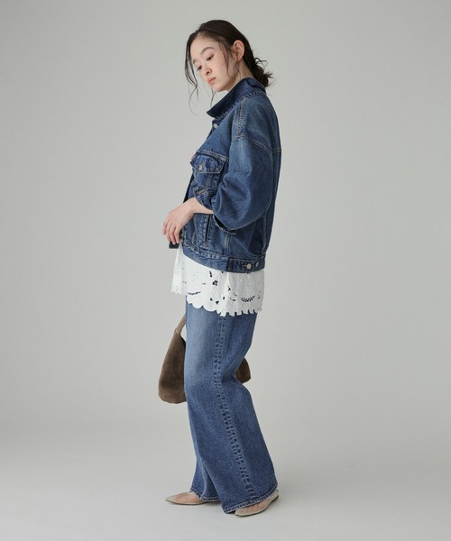 Levi's（リーバイス）の「【Levi's】＜BABYLONE限定モデル＞TRUCKER JACKET（デニムジャケット・レディース・ネイビー・38inch/36inch）」の9枚目の写真