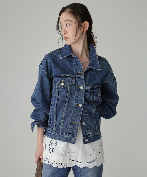Levi's（リーバイス）の「【Levi's】＜BABYLONE限定モデル＞TRUCKER JACKET（デニムジャケット・レディース・ネイビー・38inch/36inch）」の4枚目の写真