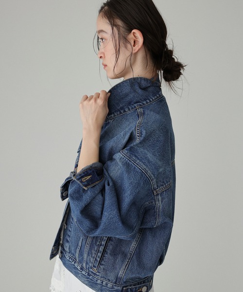 Levi's（リーバイス）の「【Levi's】＜BABYLONE限定モデル＞TRUCKER JACKET（デニムジャケット・レディース・ネイビー・38inch/36inch）」の3枚目の写真