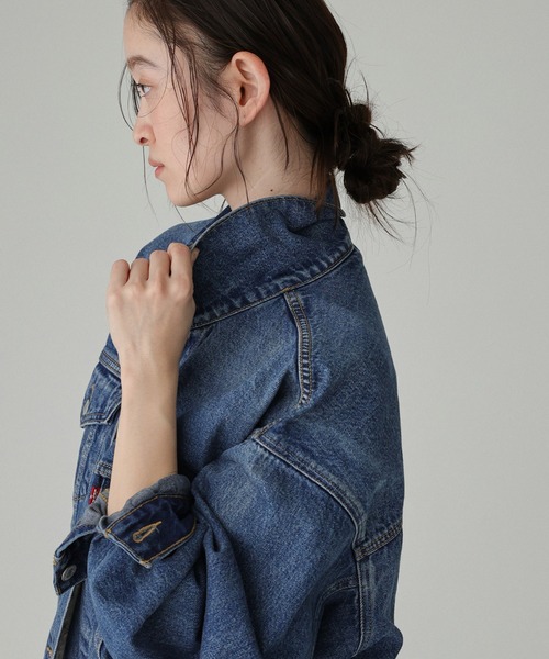 Levi's（リーバイス）の「【Levi's】＜BABYLONE限定モデル＞TRUCKER JACKET（デニムジャケット・レディース・ネイビー・38inch/36inch）」の12枚目の写真