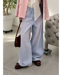 LILY BROWN | 【WEB限定00サイズ】ダブルニーカーブワイドデニムパンツ(デニムパンツ)