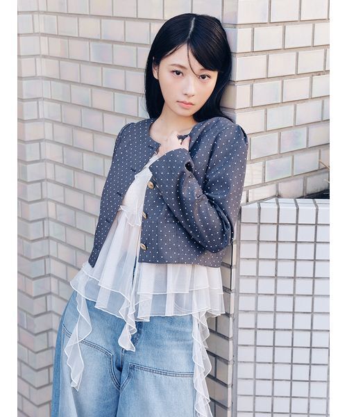 LILY BROWN（リリーブラウン）の「【WEB限定00サイズ】ダブルニーカーブワイドデニムパンツ（デニムパンツ・レディース・その他/ブルー/ピンク・0/1）」の12枚目の写真