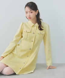 REDYAZEL | スプリングツイードシャツミニフレアワンピース(ワンピース)