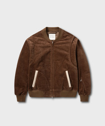 NONBLANK（ノンブランク）の「ベルベットジップアップブルゾン_BROWN（MA-1）」
