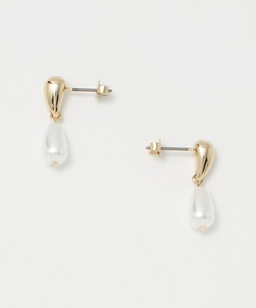 green label relaxing（グリーンレーベルリラクシング）の「シズクモチーフ ピアス（ピアス（両耳用）・レディース・ゴールド/シルバー・FREE）」の2枚目の写真