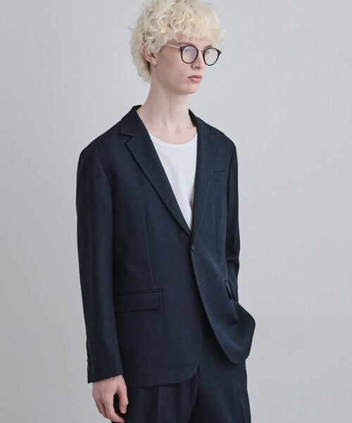 tk.TAKEO KIKUCHI（ティーケータケオキクチ）の「【上下2点セット】洗えるピンヘッドストレッチセットアップ/ビジネスOK（セットアップ・メンズ・ブルー/ブルー系その他/ブラック・03/02/01/04）」の21枚目の写真