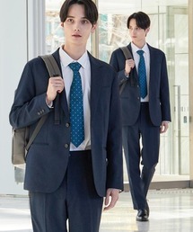 tk.TAKEO KIKUCHI（ティーケータケオキクチ）の「【上下2点セット】洗えるピンヘッドストレッチセットアップ ビジネスOK（セットアップ）」