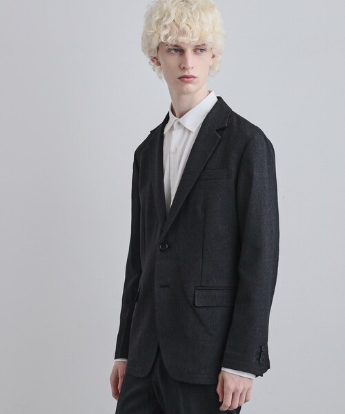 tk.TAKEO KIKUCHI（ティーケータケオキクチ）の「【上下2点セット】洗えるピンヘッドストレッチセットアップ/ビジネスOK（セットアップ・メンズ・ブルー/ブルー系その他/ブラック・03/02/01/04）」の4枚目の写真