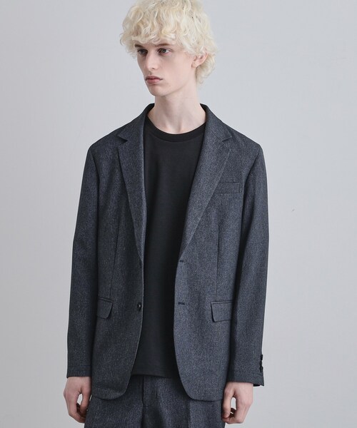 tk.TAKEO KIKUCHI（ティーケータケオキクチ）の「【上下2点セット】洗えるピンヘッドストレッチセットアップ/ビジネスOK（セットアップ・メンズ・ブルー/ブルー系その他/ブラック・03/02/01/04）」の5枚目の写真