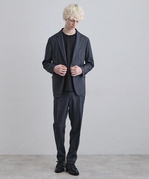 tk.TAKEO KIKUCHI（ティーケータケオキクチ）の「【上下2点セット】洗えるピンヘッドストレッチセットアップ/ビジネスOK（セットアップ・メンズ・ブルー/ブルー系その他/ブラック・03/02/01/04）」の8枚目の写真