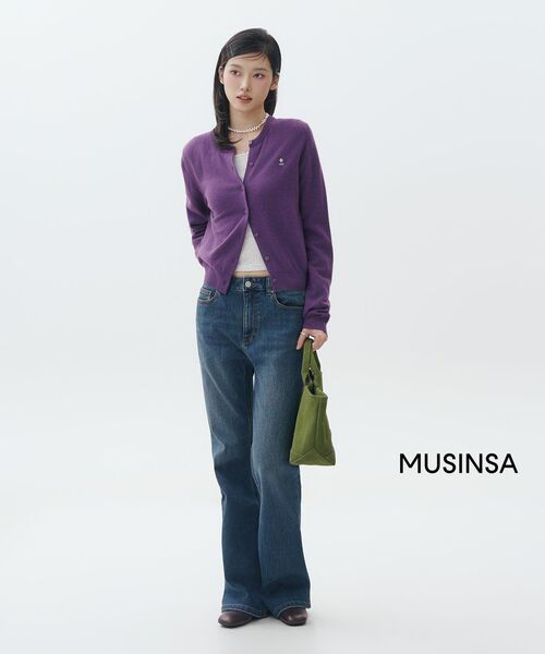 MUSINSA STANDARD WOMAN（ムシンサスタンダードウーマン）の「ウィメンズ ポインテール バレリーナ 長袖Tシャツ [メランジ ライトグレー]（Tシャツ/カットソー・レディース・その他・SMALL/MEDIUM/LARGE/X-SMALL）」の4枚目の写真
