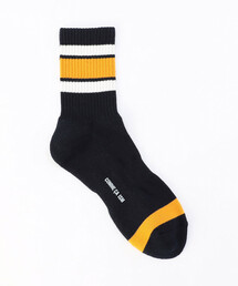 COMME CA ISM（コムサイズム）の「裏パイル ラインボーダー柄 ソックス（ソックス/靴下）」