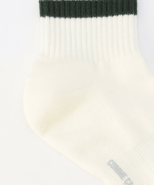 COMME CA ISM(コムサイズム)の「裏パイル ラインボーダー柄 ソックス(ソックス/靴下・メンズ・ネイビー/ホワイト/ブラック・27cm)」の5枚目の写真