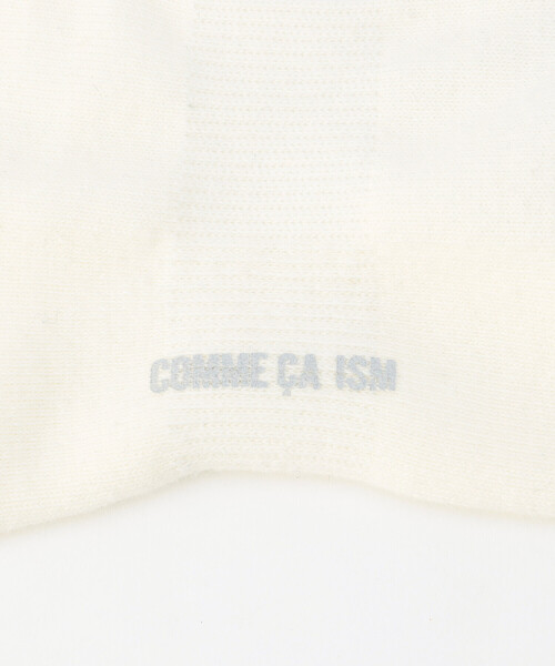 COMME CA ISM(コムサイズム)の「裏パイル ラインボーダー柄 ソックス(ソックス/靴下・メンズ・ネイビー/ホワイト/ブラック・27cm)」の7枚目の写真