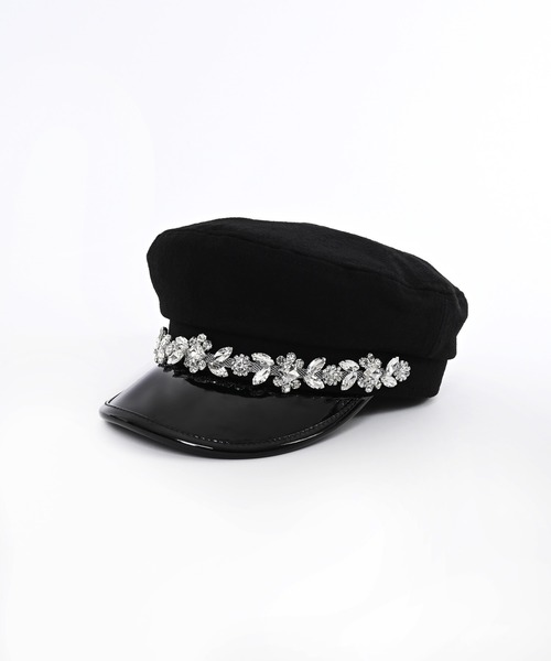 Narcissus（ナルシス）の「ビジューキャスケット（キャスケット・レディース・ブラック・FREE）」の3枚目の写真