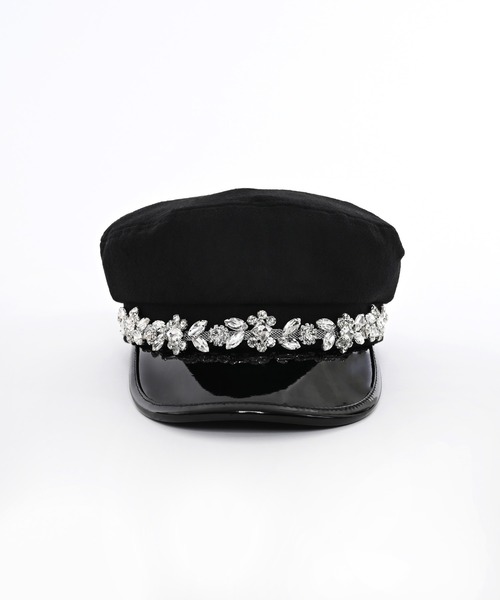 Narcissus（ナルシス）の「ビジューキャスケット（キャスケット・レディース・ブラック・FREE）」の4枚目の写真