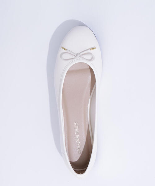 NATURAL BEAUTY BASIC（ナチュラルビューティーベーシック）の「◇ベア　バレエシューズ（バレエシューズ・レディース・オフホワイト/ブラック/ダークブラウン/レッド・MEDIUM/LARGE）」の2枚目の写真
