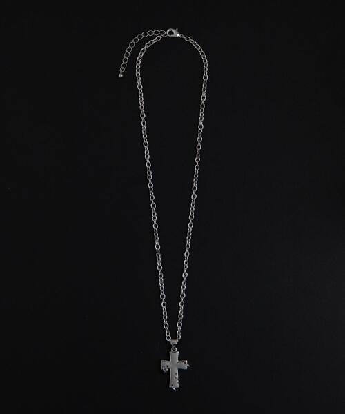 WEGO（ウィゴー）の「WEGO/Mデザインクロスモチーフネックレス（ネックレス・メンズ・その他1/その他2・FREE）」の2枚目の写真