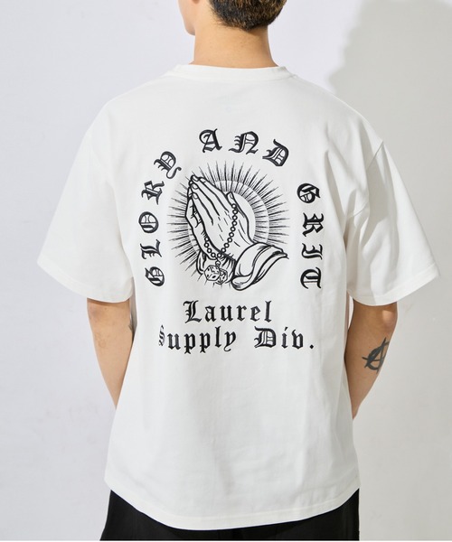 ムラサキスポーツ(ムラサキスポーツ)の「DEAR LAUREL/ディアローレル 半袖 Tシャツ DL26S-2104(Tシャツ/カットソー・メンズ・ホワイト/ブラック/チャコールグレー・M/L)」の2枚目の写真