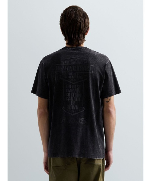 REPLAY(リプレイ)の「オープンエンドジャージーバイカーTシャツ(Tシャツ/カットソー・メンズ・ダークブラック・X-LARGE/MEDIUM/SMALL/LARGE)」の2枚目の写真